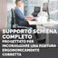 Cuscino Lombare Confort Breyta - 33 x 38 x 9 cm - in tessuto - nero - Fellowes