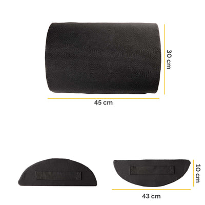 Cuscino Poggiapiedi Breyta - 10 x 45 x 30 cm  - nero - Fellowes