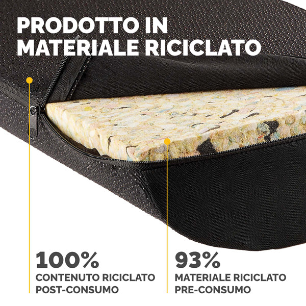 Cuscino Poggiapiedi Breyta - 10 x 45 x 30 cm  - nero - Fellowes
