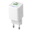 Caricabatteria rapido - 2 porte - USB-C e USB-A da 20W - MKC