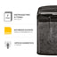 Distruggidocumenti M-7CM - a frammenti - nero - Fellowes