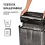 Distruggidocumenti M-7CM - a frammenti - nero - Fellowes