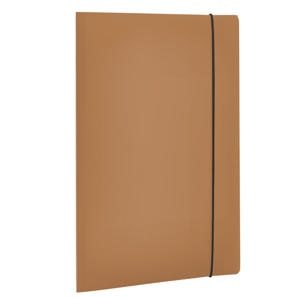 Cartella 3 lembi con elastico HOLOS - A4 - PP - marrone - Fellowes