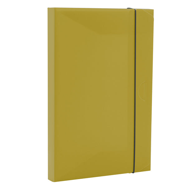 Cartella progetto con elastico HOLOS - 34,5 x 23,5 cm - dorso 3 cm - verde - Fellowes