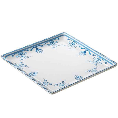 Piatto quadrato Linea Zante - 17 x 17 x 2 cm - melamina - Leone