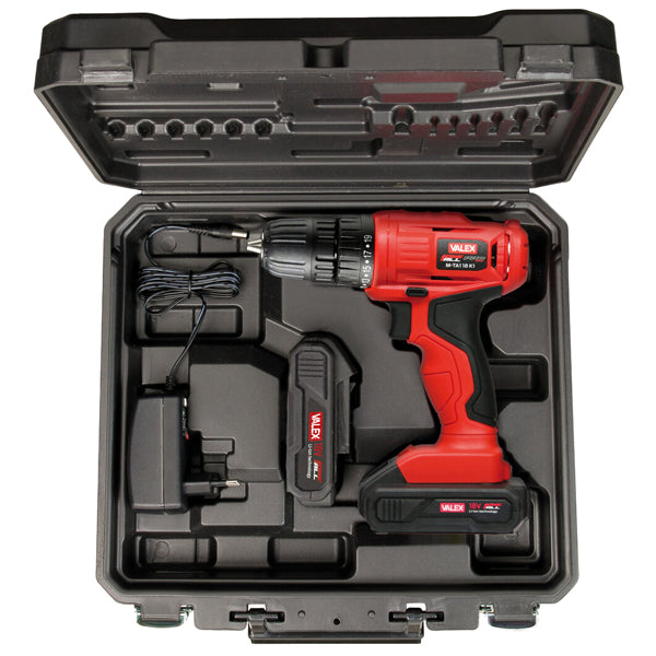 Trapano avvitatore M-TA1 18 K1 - in valigetta - a batteria al litio - 18 V - Valex
