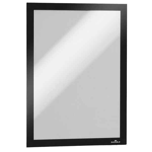 Cornice espositiva Duraframe - A4 - 21 x 29,7 cm - nero - Durable - conf. 10 pezzi