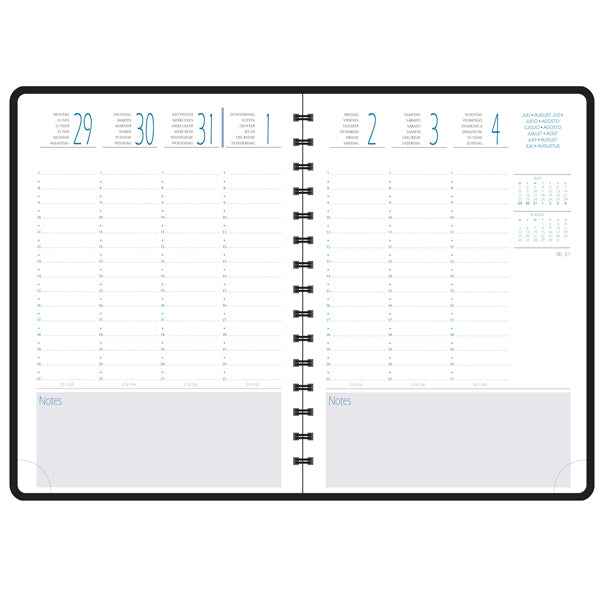 Agenda 16 mesi All-in-One 2027 - copertina Exaweek - 15 x 21 cm - blu navy - Quo Vadis