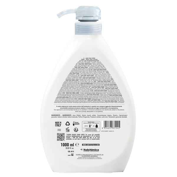 Sapone liquido Green Power - dispenser 1 L - floreale - Sanitec