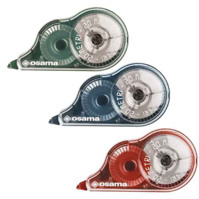 Correttore a nastro 20 Metri - 5 mm x 20 m - involucro colori assortiti Urban - Osama - conf. 36 pezzi