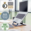Supporto notebook - regolabile ultrapiatto - grigio scuro - in alluminio - Leitz