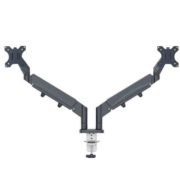 Braccio salvaspazio - per 2 monitor - grigio scuro - Leitz