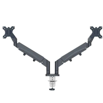 Braccio salvaspazio - per 2 monitor - grigio scuro - Leitz