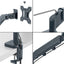 Braccio salvaspazio - per 2 monitor - grigio scuro - Leitz