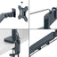 Braccio salvaspazio  - per 2 monitor & laptop - grigio scuro - Leitz