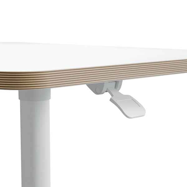 Scrivania Compatta pneumatica Sit-Stand - mobile - 80 x 60 x 75-114 cm - bianco - Leitz