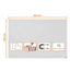 Lavagna Bianca Magnetica Infinity - 90 x 60 cm - Nobo