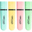 Evidenziatore Flat  - punta a scalpello - tratto da 1,2mm-4,6mm - colori assortiti pastel - Bic - astuccio 4 pezzi