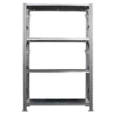 Kit scaffale industriale - 4 ripiani - 120 x 50 x 200 cm - acciaio - Tecnotelai