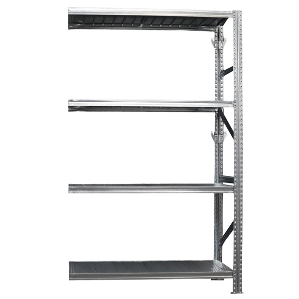 Kit scaffale industriale - modulo estensione - 4 ripiani - 120 x 50 x 200 cm - acciaio - Tecnotelai