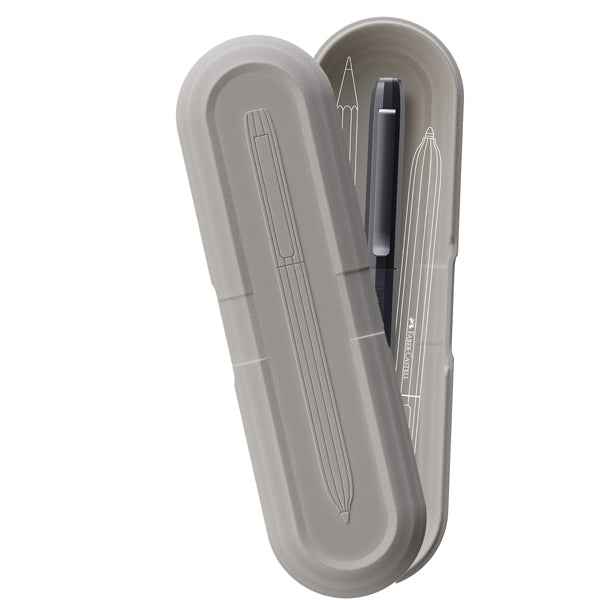 Penna a sfera Avori - punta M - fusto grigio grafite - Faber-Castell