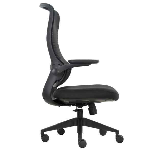 Seduta operativa ergonomica Aurora CHLN18 - braccioli regolabili - nero - Unisit