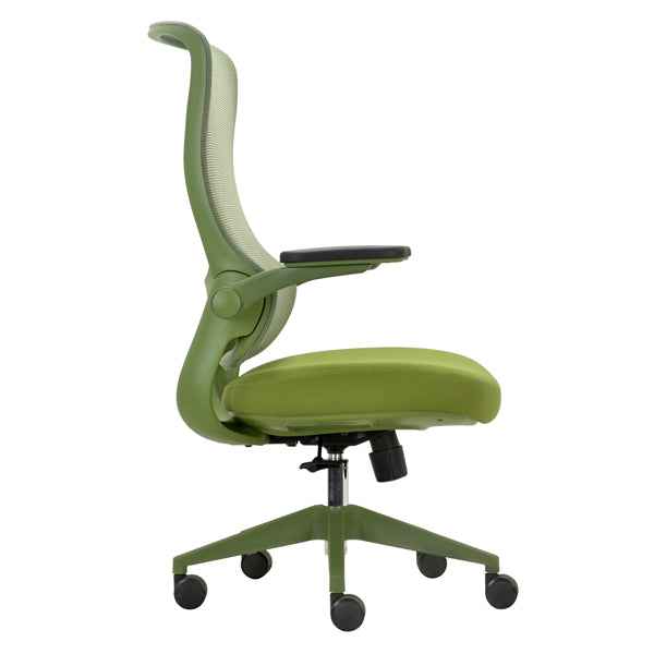 Seduta operativa ergonomica Aurora c/braccioli regolabili verde Unisit
