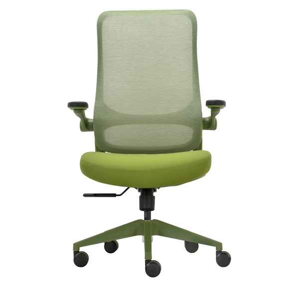 Seduta operativa ergonomica Aurora c/braccioli regolabili verde Unisit