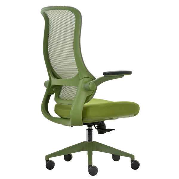Seduta operativa ergonomica Aurora c/braccioli regolabili verde Unisit