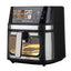 Friggitrice ad aria Gaia Plus - doppia resistenza - 38,8 x 33,7 x 38,5 cm - 8 L - nero - Melchioni family