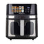 Friggitrice ad aria Gaia Plus - doppia resistenza - 38,8 x 33,7 x 38,5 cm - 8 L - nero - Melchioni family