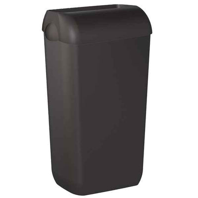 Cestino gettacarte EColored - con coperchio - 33,5 x 22,5 x 54,5 cm - vesuvian black - Mar Plast