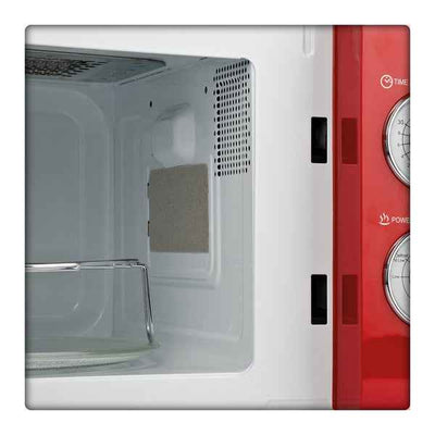 Forno a microonde vintage - con cottura combinata - 20 L - rosso - Girmi