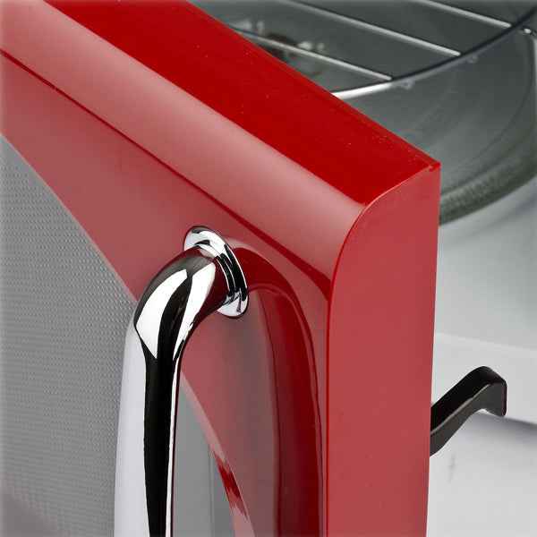 Forno a microonde vintage - con cottura combinata - 20 L - rosso - Girmi