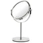 Specchio per trucco - con ingrandimento x3 - diametro specchio 15,5 cm - altezza 32 cm - grigio - Girmi