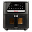 Friggitrice ad aria - a 2 altezze - 6,5 L - 28,5 x 30,5 x 38 cm - nero - Girmi