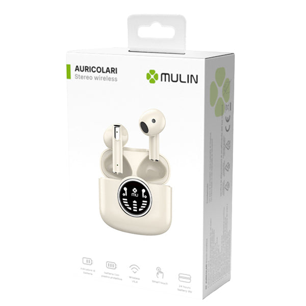 Auricolare Bluetooth  - 5.3 - Bianco - MU