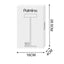 Lampada da tavolo 901 - c/aggancio magnetico - 10 x 30 cm - alluminio - bianco - Palmina