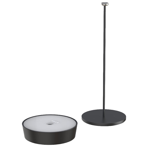 Lampada da tavolo 901 - c/aggancio magnetico - 10 x 30 cm - alluminio - nero - Palmina