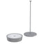 Lampada da tavolo 901 - c/aggancio magnetico - 10 x 30 cm - alluminio - grigio - Palmina