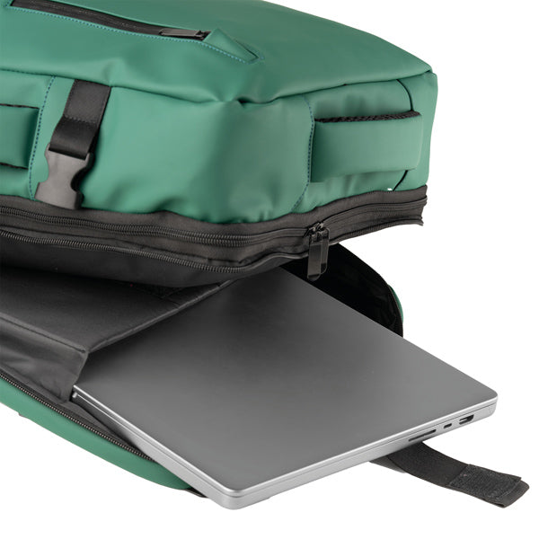 Zaino Travel Backpack Drop2Go - 30 x 15 x 45 cm - gomma - verde - In Tempo