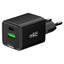 Caricatore USB -  20W -  1 USB-C + 1 USB-A - Nero - MKC Melchioni