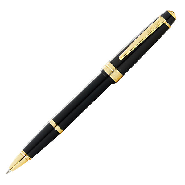 Penna roller Bailey Light - punta F - fusto nero/oro - Cross