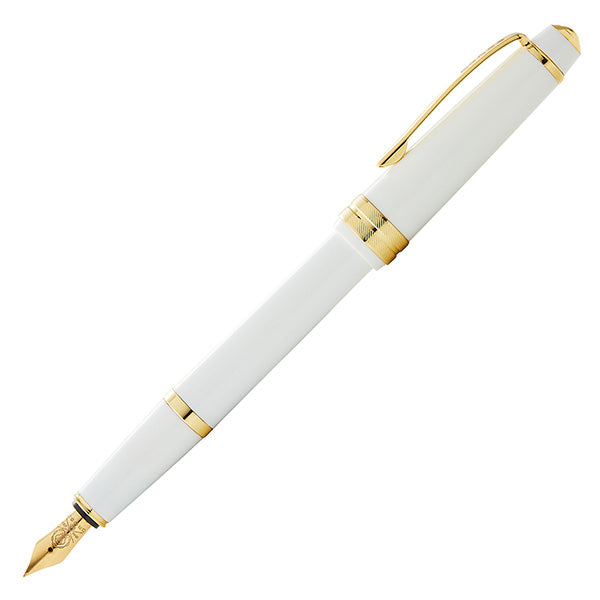 Penna stilografica Bailey Light - punta M - fusto bianco/oro - Cross