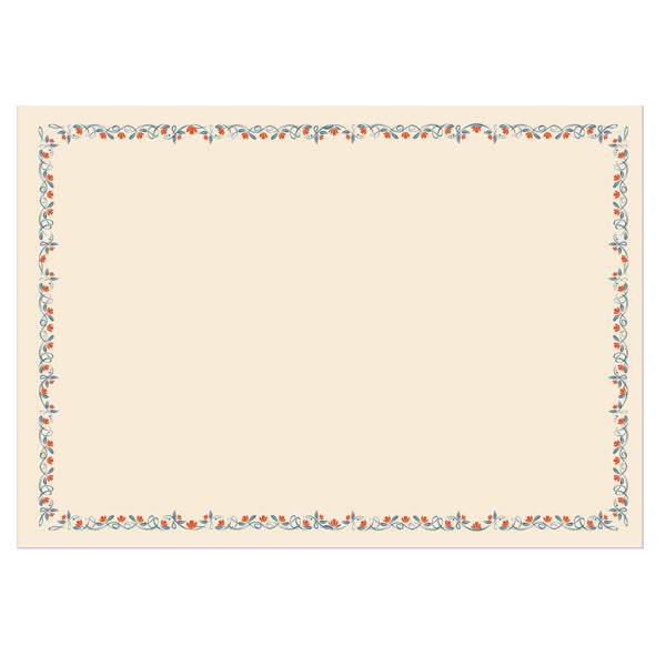 Diplomi - stampa offset fiori - A4 - 120 gr - avorio - Sadoch - conf. 10 pezzi