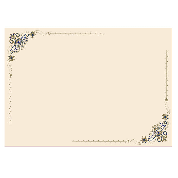 Diplomi - stampa offset volute - A3 - 120 gr - avorio - Sadoch - conf. 10 pezzi