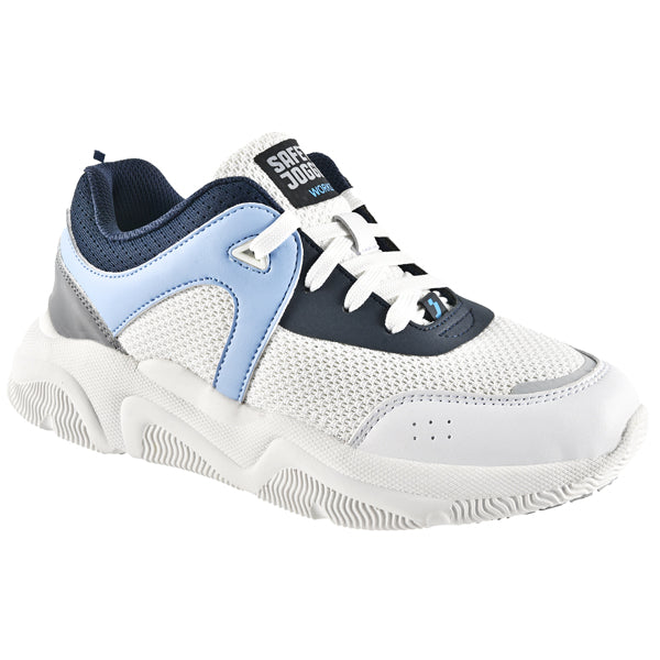 Calzatura bassa Sloan O1 LOW - numero 35 - bianco/azzurro - Safety Jogger
