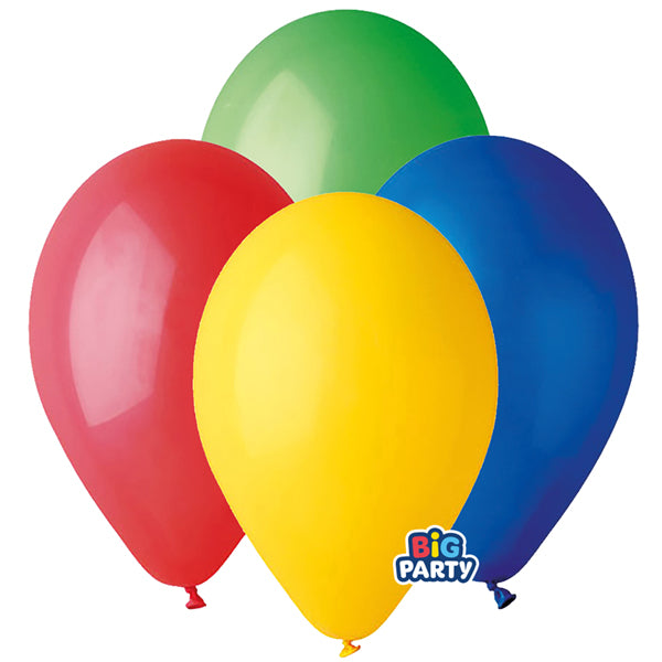 Palloncino - diametro 30 cm - lattice - colori assortiti - conf. 10 pezzi