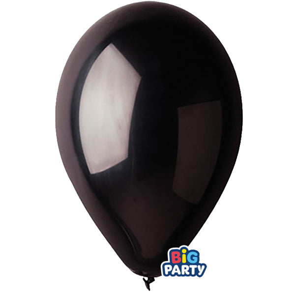 Palloncino - diametro 30 cm - lattice - nero - conf. 10 pezzi