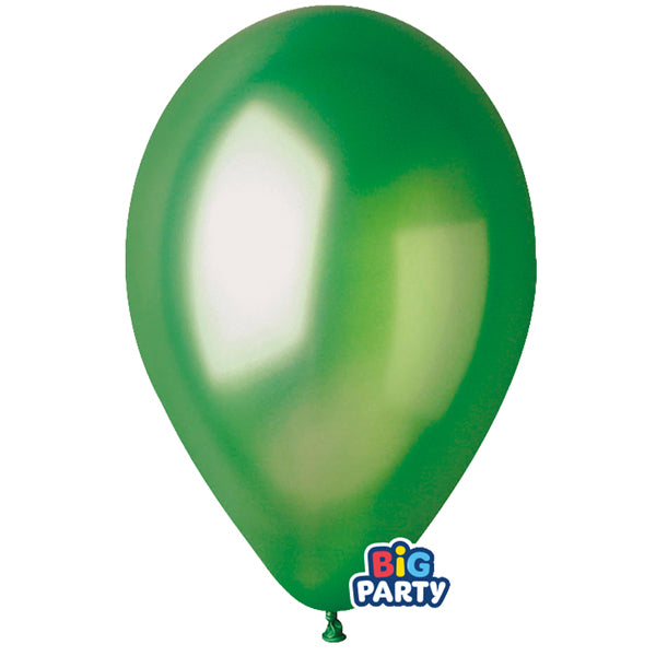 Palloncino - diametro 30 cm - lattice - verde - conf. 10 pezzi